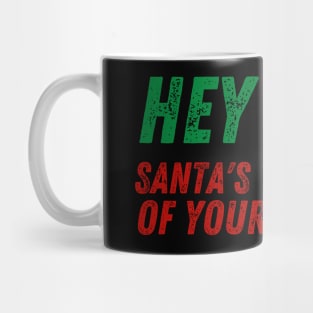 Hey 2020 Santa's Tired of Your Shit Toilet Paper Funny Mug